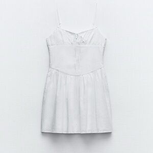 NWT Zara Embroidered Mini Dress With Bows 🎀